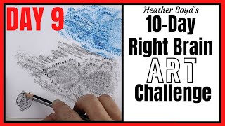 Day 9 // 10-Day Right Brain Art Challenge // Frottage Rubbing Tutorial