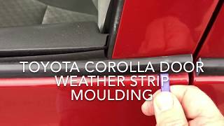 Toyota Corolla Door Window Sweep-Belt Moulding (Weatherstrip) 2009, 2010, 2011, 2012, 2013