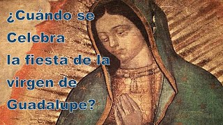 ¿Cuándo se celebra la fiesta de la virgen de Guadalupe?