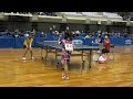 【カブ女子】渡辺梓妃 vs 阿部結花｜全農杯 2022年全日本卓球選手権大会｜第1ステージ