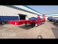 What Equipment can it Transport? | 3 Axle Lowbed Trailer Lowboy Trailer will be Shipped from TITAN