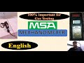 Methanometer- English #gastestingvideo #dgmsexam #Atul #miningmadeeasy #miningvideo #english #imp