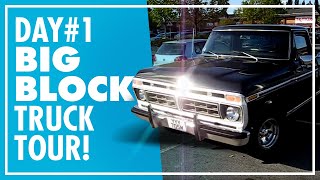 V8 Sound! In depth tour around 1974 Ford f100 pickup. Big block in the UK!