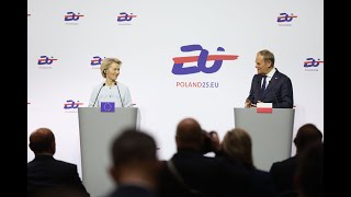 Konferencja prasowa Premiera Donalda Tuska oraz Przewodniczącej KE Ursuli von der Leyen.