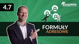 4.7.Formuły adresowe [Kurs Formuły i operacje na danych Excel]