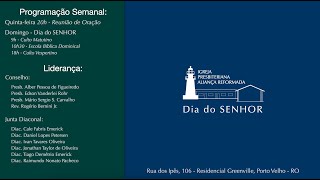 DIA DO SENHOR  | CULTO MATUTINO | Mateus 24: 32-44