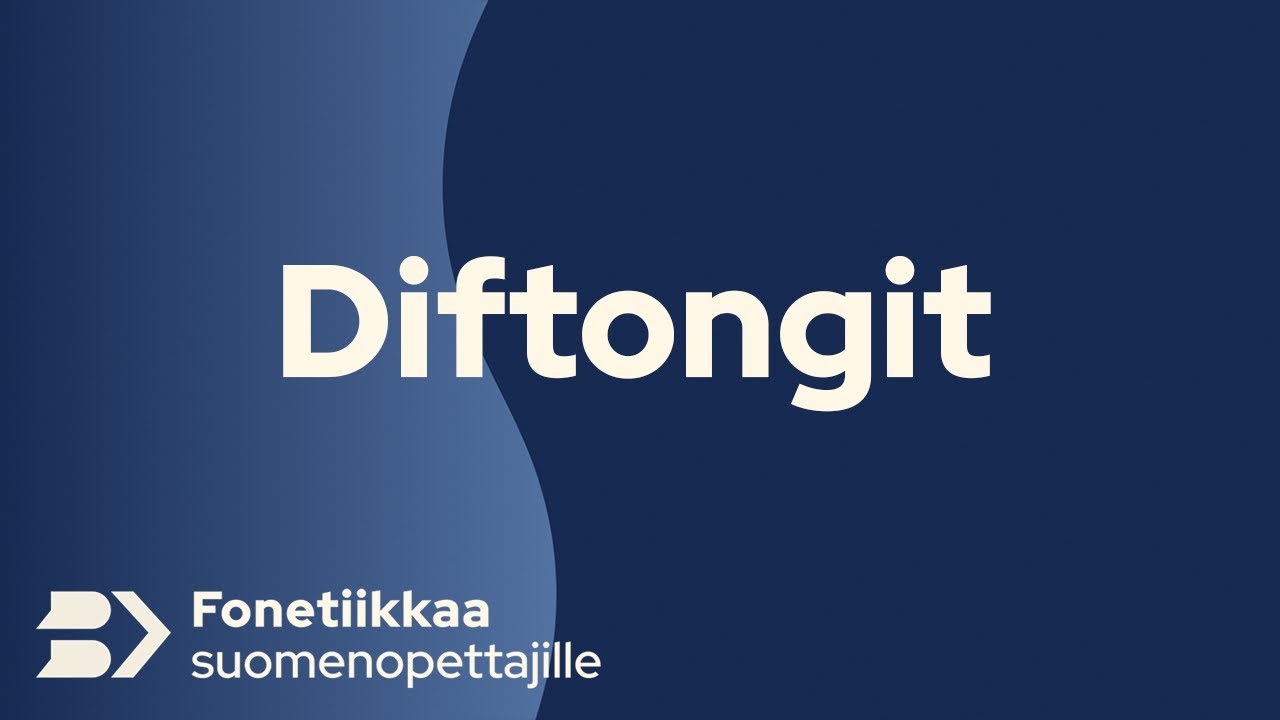 Jakso 6. Diftongit – Fonetiikkaa Suomenopettajille - YouTube