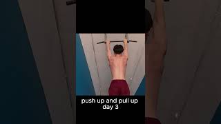 push up and pull up day 3 #calisthenics #exercise #gym #howtodopullups #fitness #pull #workout