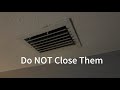 Do NOT Close Your HVAC Vents