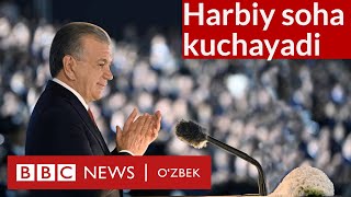 Ўзбекистон: Мирзиёев ҳарбий салоҳиятни кучайтирмоқчи, байрамда “Гўзал Туркистон” куйланди