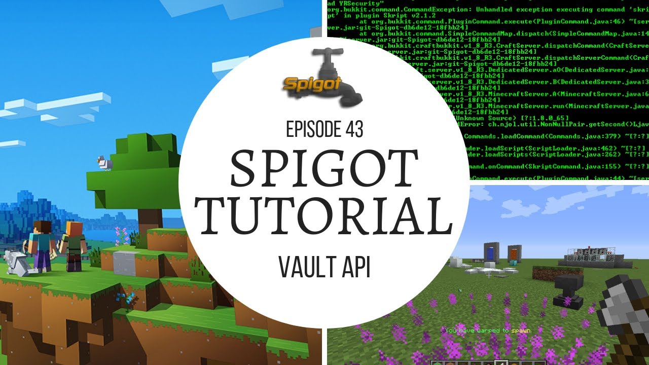 Spigot Plugin Development - 43 - Vault Economy API - YouTube