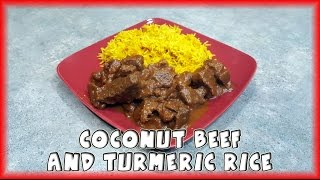 Coconut Beef and Turmeric Rice