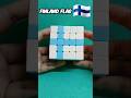 Finland Flag🇫🇮 on 5x5 Rubik's Cube #shorts #viral #shortsfeed #trending