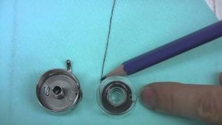 Inserting the bobbin into the case