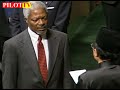 FLASHBACK: Kofi Annan was sworn in as UN secretary general in 1996 - video