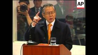 Former president Fujimori speaks in his own defence on last day of corruption trial