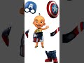 Upin berubah jadi bayi kapten amerika #shorts