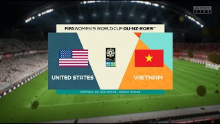 FIFA 23 - USA vs VIETNAM - FIFA Women's World Cup 2023 - Group Stage | PC Gameplay |