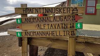 Mountain biking the Laugavegur trail in Iceland