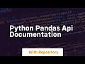 python pandas api documentation