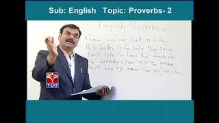 TSPSC - Police  || English - Proverbs - P2  || Dr V Sreenatha Chary