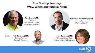 Amplify Online: Entrepreneurs Discuss The Startup Journey - Why, When, and What's Next