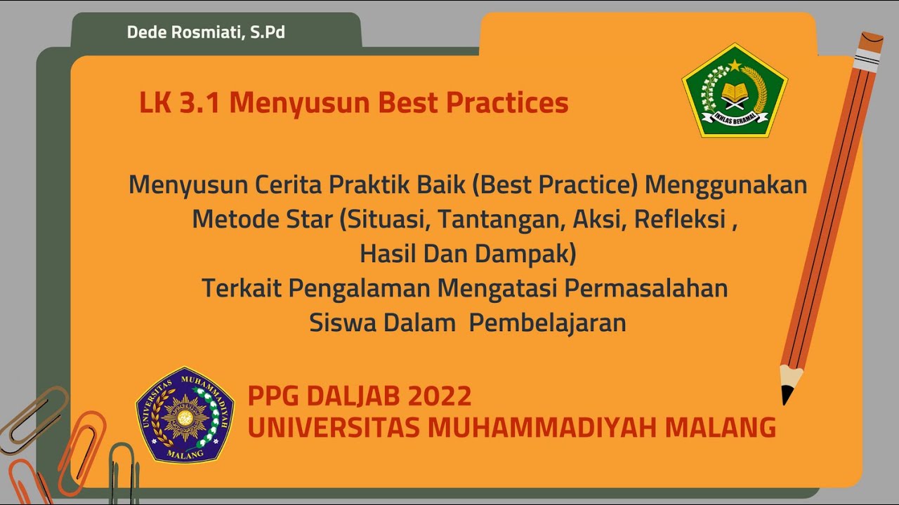 LK 3 1 Menyusun Best Practices - YouTube