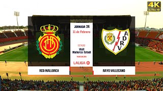 Mallorca Vs Rayo Vallecano // LaLiga Jornada 24 [FC 24 PS5 /Series X] 4k