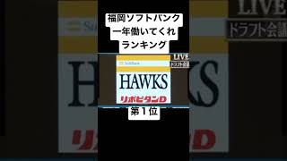 【プロ野球】ソフトバンクホークス１年働いてくれランキング#short#shorts