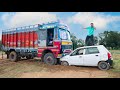 Truck VS Car Crash Test- क्या होगा जब गाडी पे चढेगा ट्रक? Khel Khatam 🥵