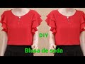 ✅️ DIY Como fazer Blusa Casual de Seda_Costura fácil passo a passo para iniciantes Gisleide Novelo