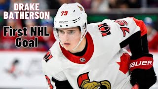 Drake Batherson #79 (Ottawa Senators) first NHL goal Nov 15, 2018