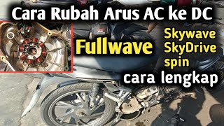 cara merubah arus AC ke DC Suzuki skywave | spin125 | Suzuki skydrive