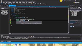 C# .Net tutorial, "Advanced functions and logic"