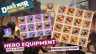 Dark War Survival: Hero Equipment Guide \u0026 Best Tips