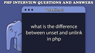 what is the difference between unset and unlink in php