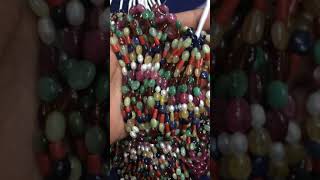 Natural navratna  beads.