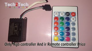 DC 12V LED Strip Light Connector |  24 Key Plastic IR Remote Controller for RGB | rgb controller