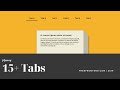 15+ jQuery Tabs