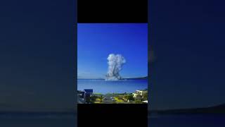 Tonga Volcanic eruption one of the largest volcanic eruption in history #shorts #facts #science