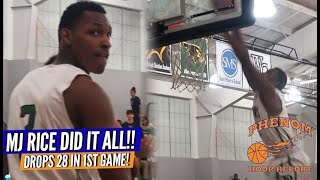 MJ Rice Has 28 \u0026 11 in LESS Than a Half!! Durham Academy First Game of Year Raw Highlights