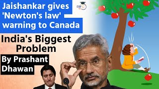 Canada is India's Biggest Problem says Jaishankar | Gives Newton's Law Warning to Canada