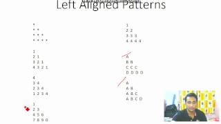 Patterns - 2: Left Aligned Triangles Continued..