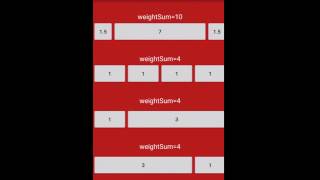 Android layout weight