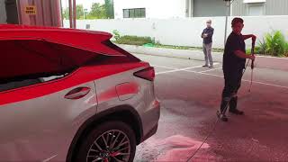 Washing Lexus RX300 contactless at ProNano Malaysia