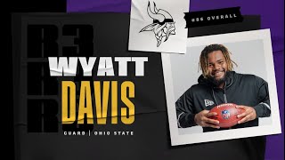 Minnesota Vikings Select G Wyatt Davis in Third Round of the 2021 NFL Draft