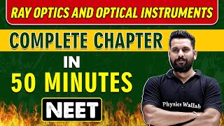 RAY OPTICS AND OPTICAL INSTRUMENTS in 50 minutes || Complete Chapter for NEET