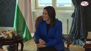 Состоялась встреча Президента Ильхама Алиева с Президентом Венгрии Каталин Новак один на один