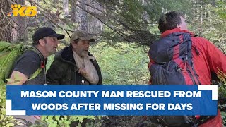 Mason County man rescued from woods near Mildred Lakes Trail after missing for days