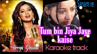 Tum bin Jiya Jaye kaise | Hindi Karaoke track | New version Shreya Ghoshal | Sanam re